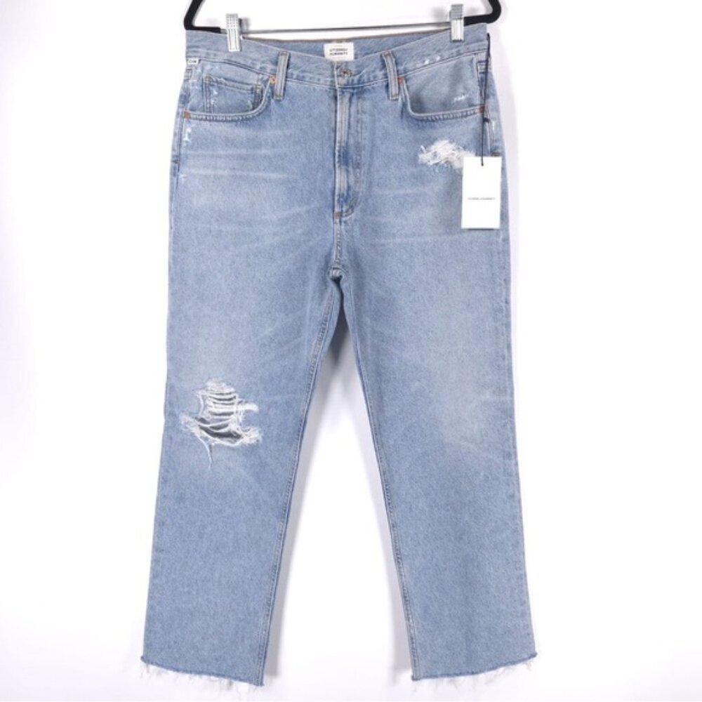 NWT CITIZENS OF HUMANITY Organic Cotton Daphne Crop High Rise ASTER Jeans 31